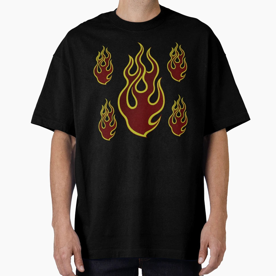Red Flame T-Shirt - Minimalist Print Men Women - T-Shirt, Sweatshirt, Hoodie