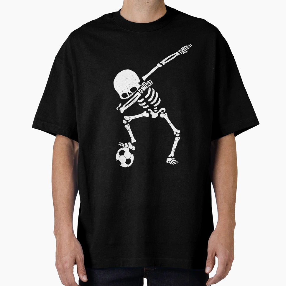 Halloween Dabbing Skeleton Soccer Dab T-Shirt - Unique Graphic for Adults - T-Shirt, Sweatshirt, Hoodie