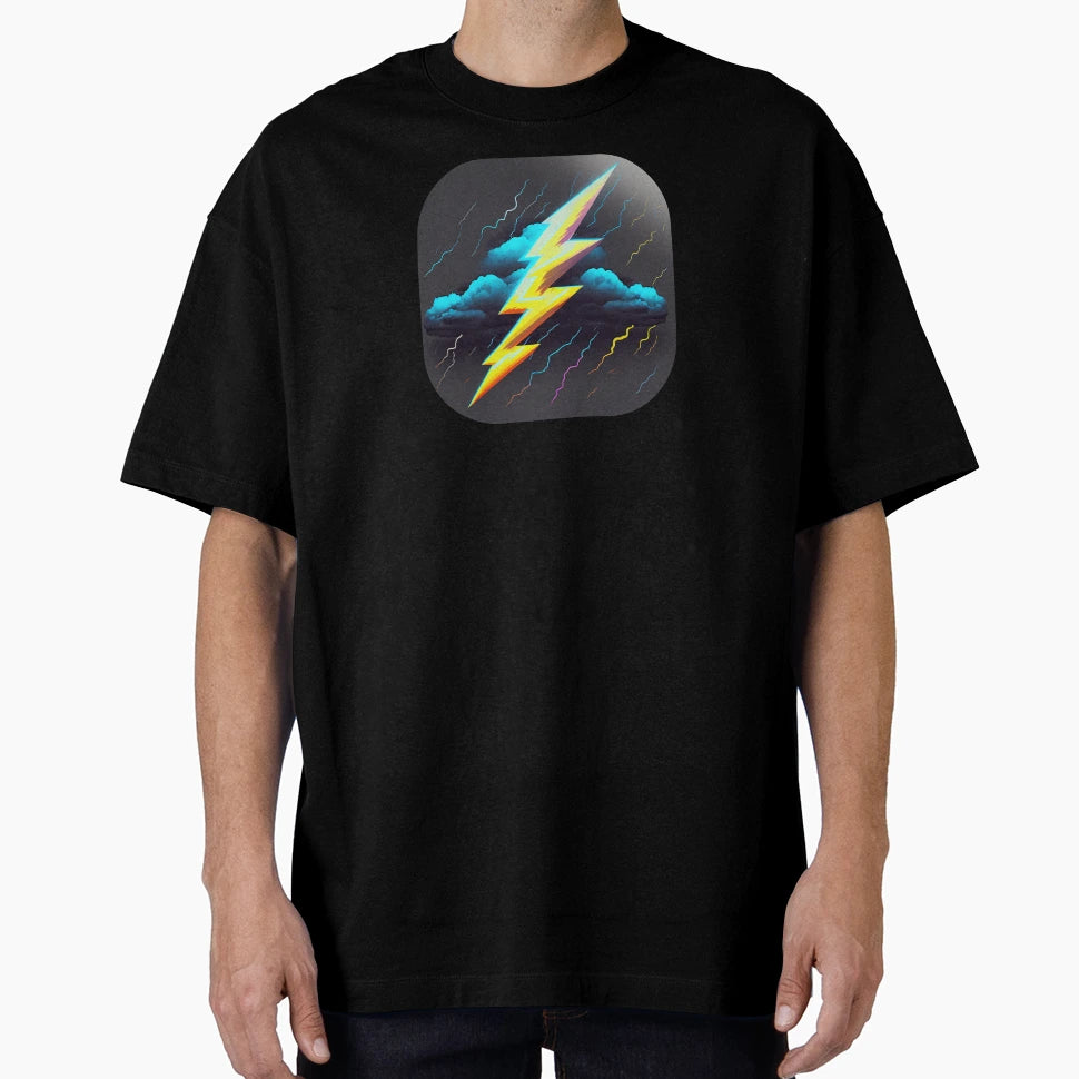 Lightning Bolt Thunder Storm T-Shirt - Novelty Apparel Unisex - T-Shirt, Sweatshirt, Hoodie