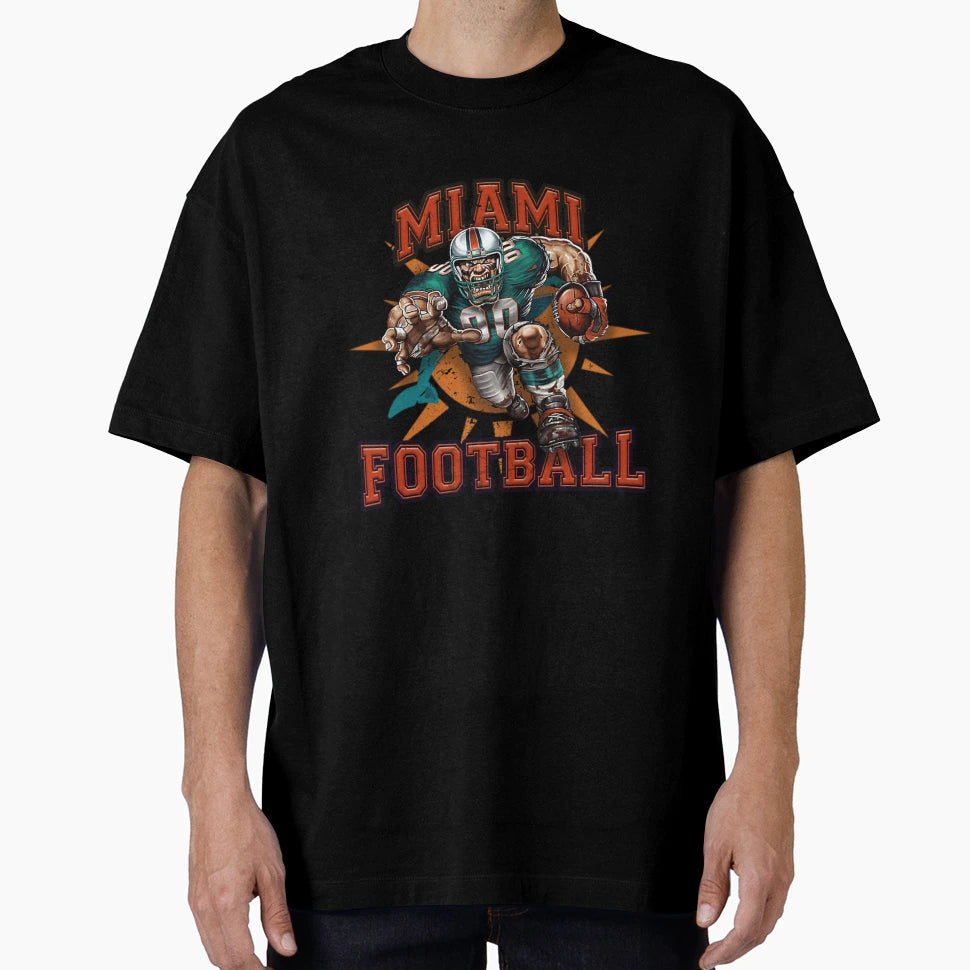 Miami Football T-Shirt - Novelty Apparel for Adults - T-Shirt, Sweatshirt, Hoodie