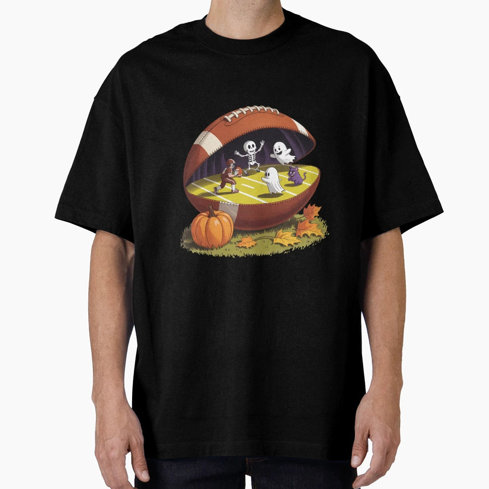 Halloween Fall Vibes Football Season T-Shirt - Trendy Graphic Men Women - T-Shirt, Sweatshirt, Hoodie