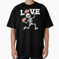 Skeleton Playing Football Funny Love T-Shirt - Custom Art Print for Adults - T-Shirt, Sweatshirt, Hoodie