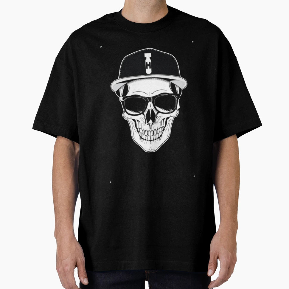 Hip Hop Skull T-Shirt - Trendy Graphic for Adults - T-Shirt, Sweatshirt, Hoodie