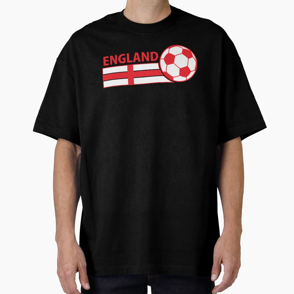 England Flag Soccer Football Team T-Shirt - Unique Graphic Unisex - T-Shirt, Sweatshirt, Hoodie