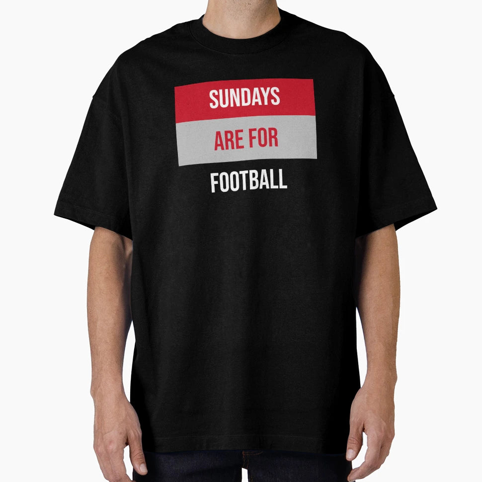 Sundays Are Football T-Shirt - Minimalist Print for Adults - T-Shirt, Sweatshirt, Hoodie