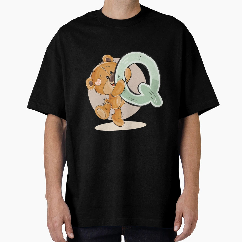 Letter Q T-Shirt - Casual Everyday Wear Men Women - T-Shirt, Sweatshirt, Hoodie