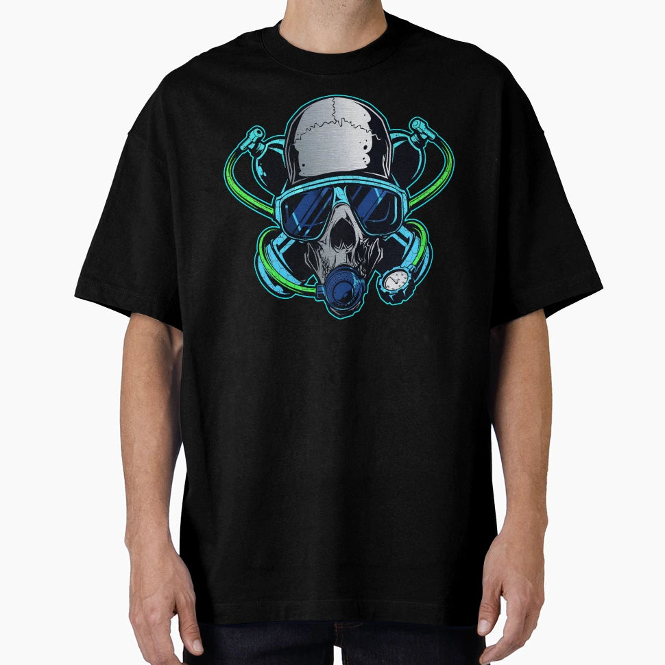 Scuba Skull T-Shirt - Trendy Graphic Unisex - T-Shirt, Sweatshirt, Hoodie