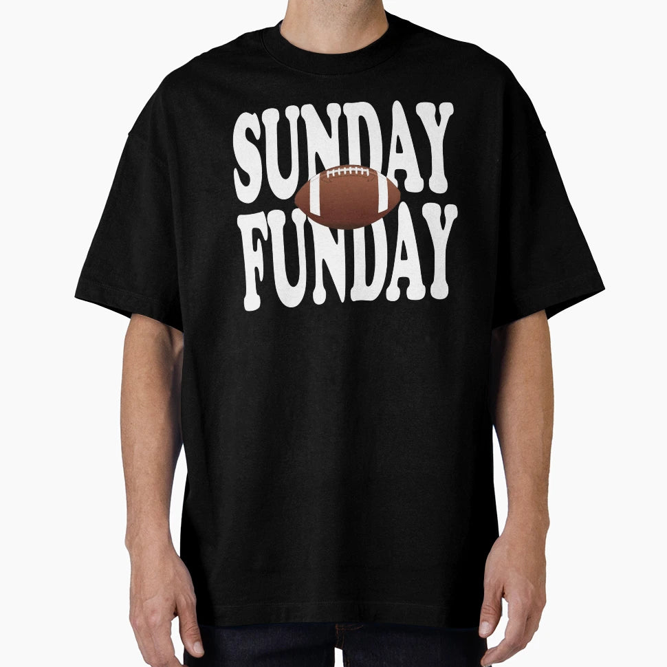 Sunday Funday Football Sport Short Sleeve T-Shirt - Trendy Graphic Unisex - T-Shirt, Sweatshirt, Hoodie
