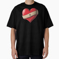 U Lovely Red Heart Ribbon T-Shirt - Minimalist Print Men Women - T-Shirt, Sweatshirt, Hoodie