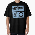 Lacrosse Eat Sleep Lacrosse Repeat T-Shirt - Graphic Print Men Women - T-Shirt, Sweatshirt, Hoodie