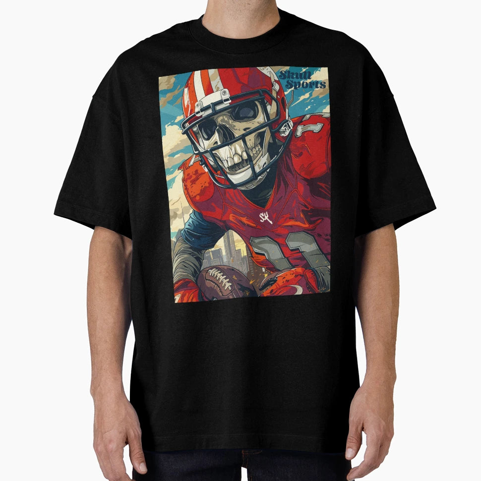 American Football Skull Skull Skull T-Shirt - Casual Everyday Wear Unisex - T-Shirt, Sweatshirt, Hoodie