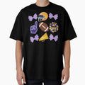 Coquette Bow Purple And Gold T-Shirt - Aesthetic Graphic Men Women - T-Shirt, Sweatshirt, Hoodie
