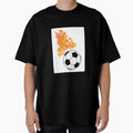 Soccer Ball Flames T-Shirt - Minimalist Print Unisex - T-Shirt, Sweatshirt, Hoodie
