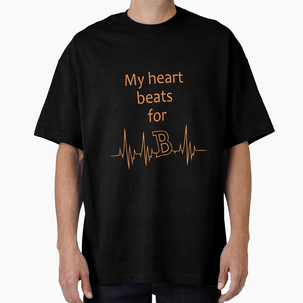 Your Heart Beats Bitcoin T-Shirt - Graphic Print Men Women - T-Shirt, Sweatshirt, Hoodie