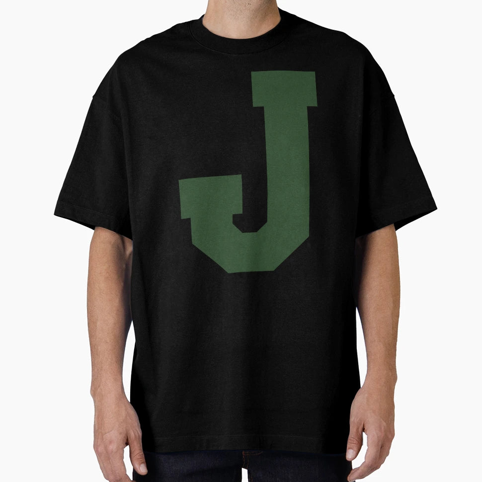 Alphabet Green J Sports Letter J T-Shirt - Fun Novelty Design for Adults - T-Shirt, Sweatshirt, Hoodie