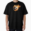 Burning Soccer Ball T-Shirt - Novelty Apparel Unisex - T-Shirt, Sweatshirt, Hoodie