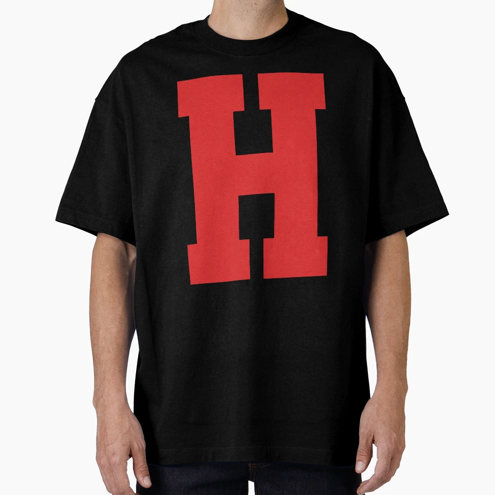Alphabet Red H Sports Letter H T-Shirt - Casual Everyday Wear for Adults - T-Shirt, Sweatshirt, Hoodie
