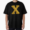 Golden Letter X T-Shirt - Graphic Print Men Women - T-Shirt, Sweatshirt, Hoodie