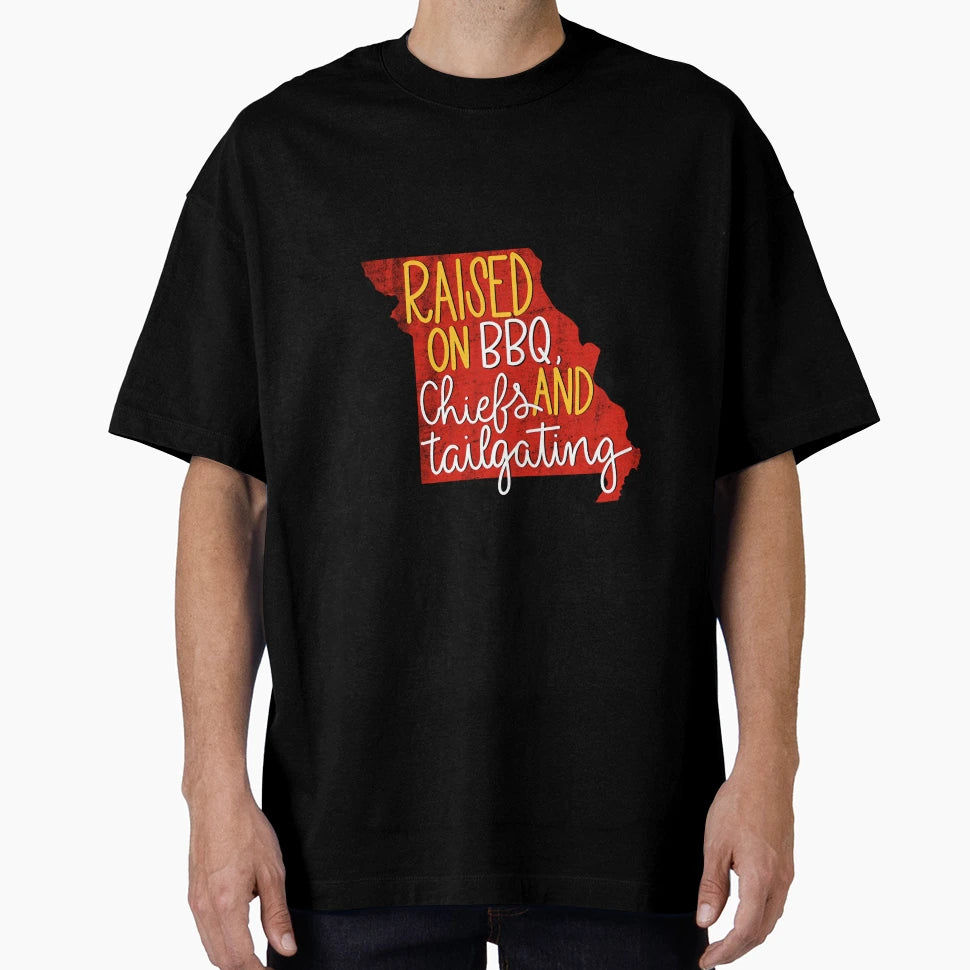 Kansas City Raised T-Shirt - Trendy Graphic for Adults - T-Shirt, Sweatshirt, Hoodie