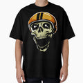 Laughing Skull Helmet Funny Skull Skull T-Shirt - Minimalist Print Unisex - T-Shirt, Sweatshirt, Hoodie
