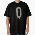 Grey And Black Q Film Noir Monogram T-Shirt - Streetwear Style Men Women - T-Shirt, Sweatshirt, Hoodie