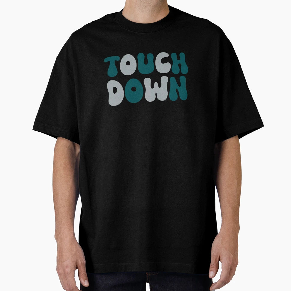Touch Down Touchdown Midnight Green And T-Shirt - Minimalist Print Unisex - T-Shirt, Sweatshirt, Hoodie