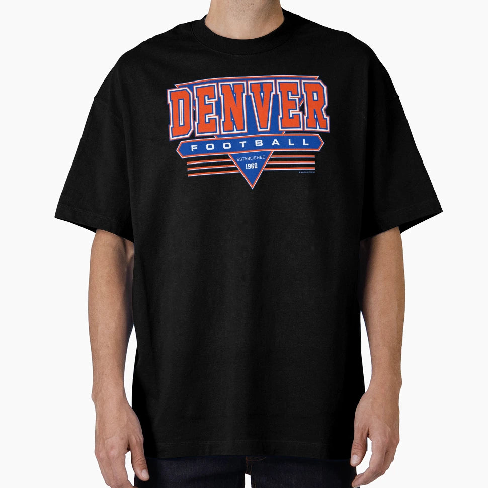 Denver Football Broncos Inspired 90S T-Shirt - Minimalist Print Men Women - T-Shirt, Sweatshirt, Hoodie