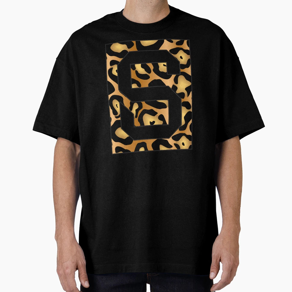 Letter S Jaguar Stencil Font T-Shirt - Fun Novelty Design Men Women - T-Shirt, Sweatshirt, Hoodie