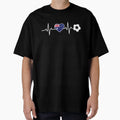 Australia Soccer Heartbeat T-Shirt - Fun Novelty Design for Adults - T-Shirt, Sweatshirt, Hoodie