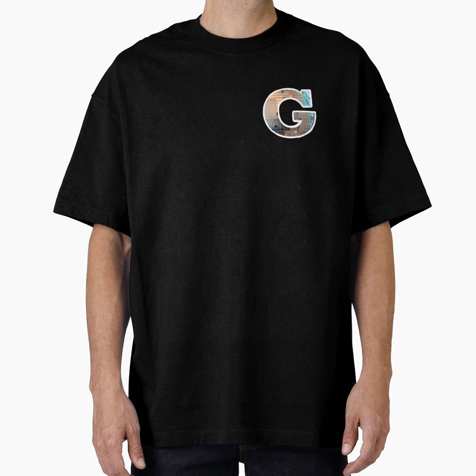 Mirrorball Monogram Initial G T-Shirt - Novelty Apparel Men Women - T-Shirt, Sweatshirt, Hoodie