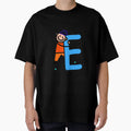 Letter E Alphabet Colorful Cartoon T-Shirt - Casual Everyday Wear Unisex - T-Shirt, Sweatshirt, Hoodie