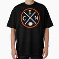 Cincinnati Football Emblem Cin T-Shirt - Casual Everyday Wear Unisex - T-Shirt, Sweatshirt, Hoodie