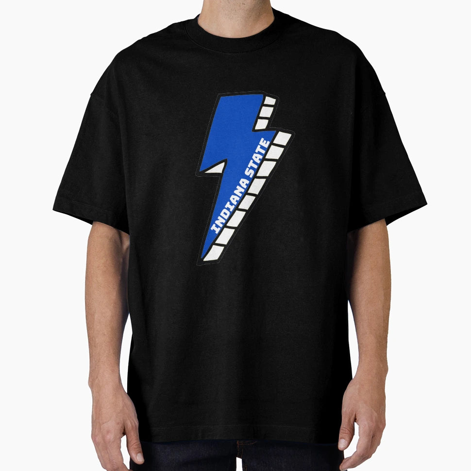 Indiana State University Lightning T-Shirt - Minimalist Print for Adults - T-Shirt, Sweatshirt, Hoodie