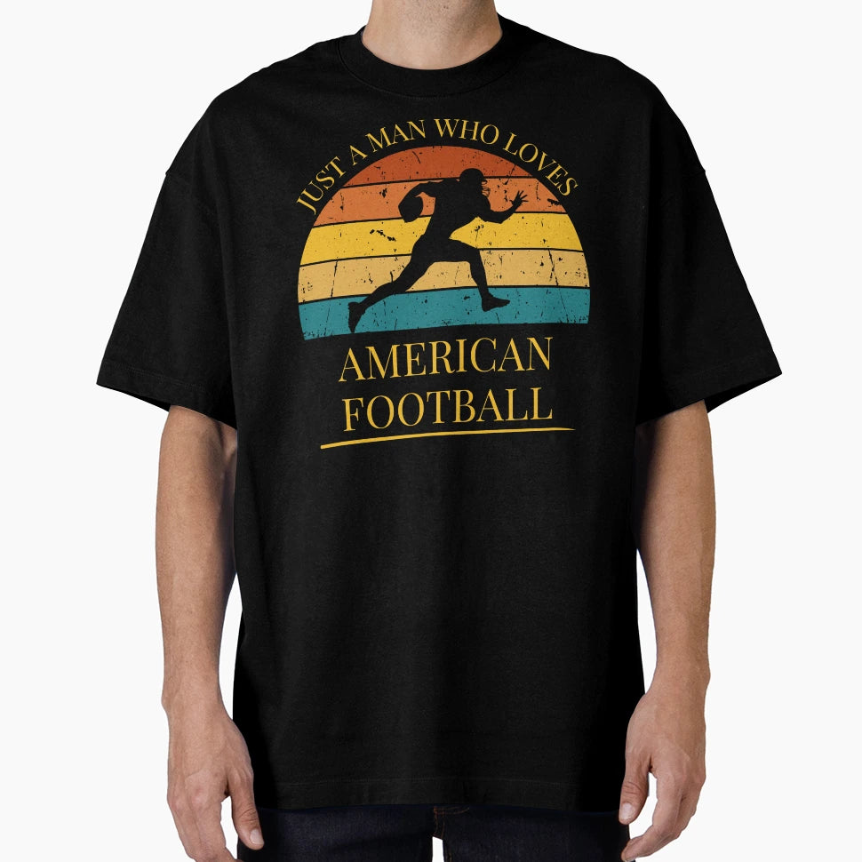American Football Just Who Loves T-Shirt - Minimalist Print Men Women - T-Shirt, Sweatshirt, Hoodie