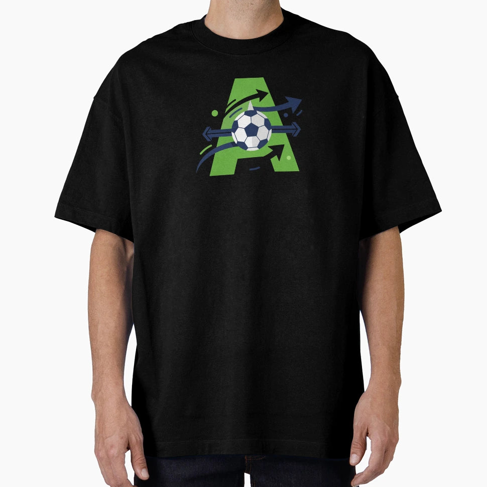 Athletic Arena Football Monogram T-Shirt - Unique Graphic Unisex - T-Shirt, Sweatshirt, Hoodie