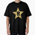 R Gold Star T-Shirt - Fun Novelty Design Men Women - T-Shirt, Sweatshirt, Hoodie