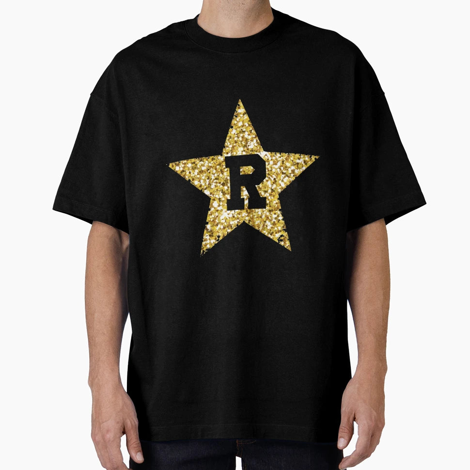 R Gold Star T-Shirt - Fun Novelty Design Men Women - T-Shirt, Sweatshirt, Hoodie