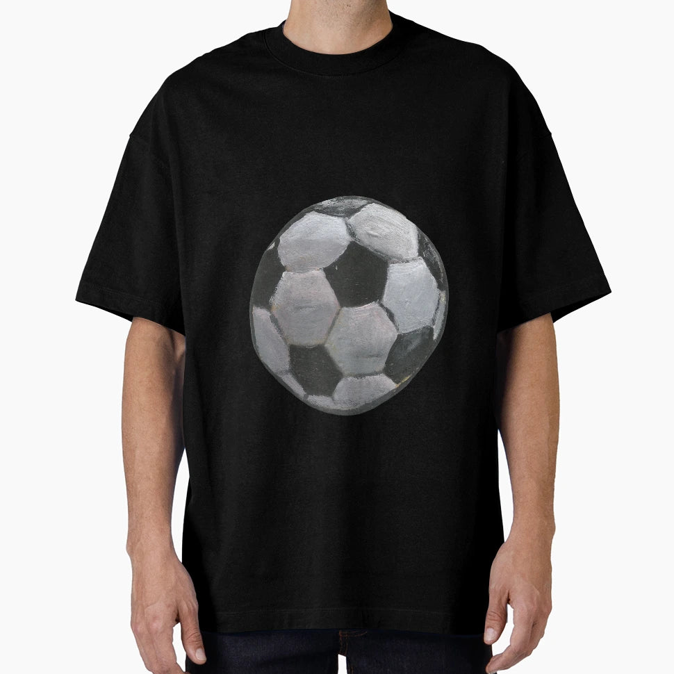 Football Red Hand Painted T-Shirt - Minimalist Print Unisex - T-Shirt, Sweatshirt, Hoodie