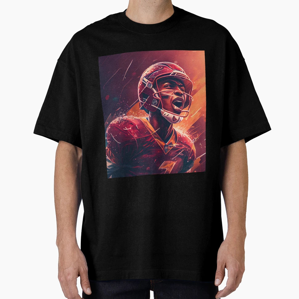 Quarterback General Charging American T-Shirt - Trendy Graphic Unisex - T-Shirt, Sweatshirt, Hoodie