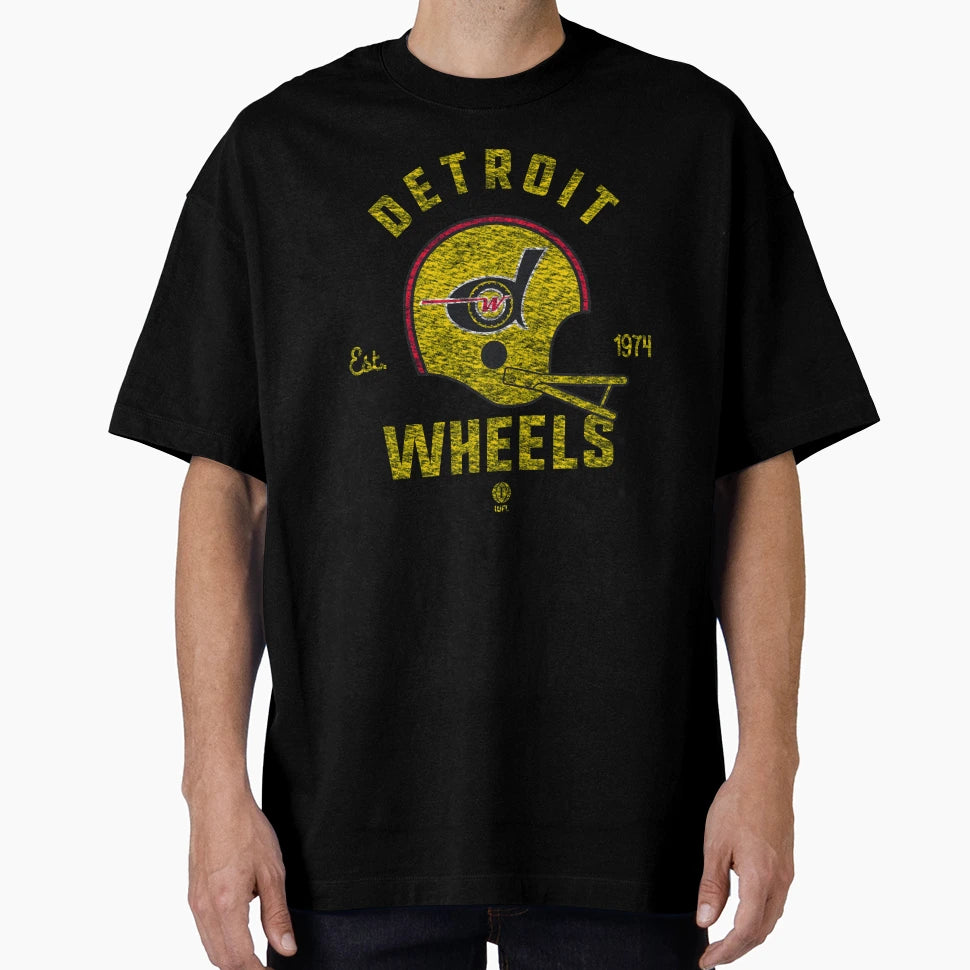 Defunct Series Detroit Wheels T-Shirt - Streetwear Style for Adults - T-Shirt, Sweatshirt, Hoodie