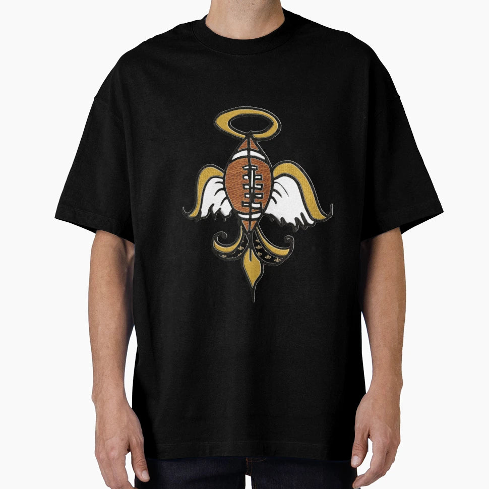 New Orleans Black And Gold Football T-Shirt - Novelty Apparel Men Women - T-Shirt, Sweatshirt, Hoodie
