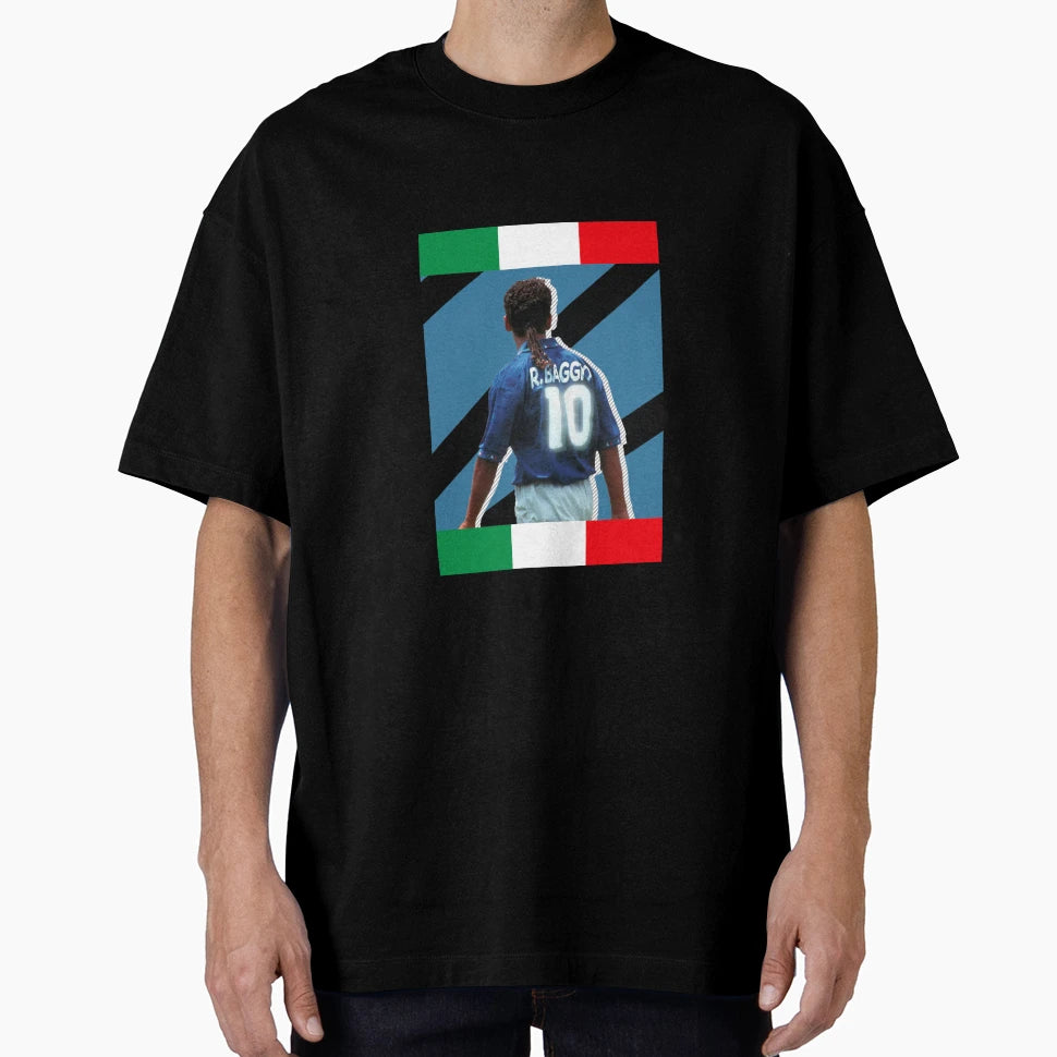 Roberto Baggio T-Shirt - Minimalist Print for Adults - T-Shirt, Sweatshirt, Hoodie