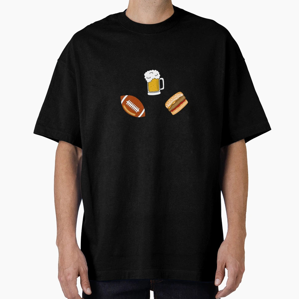 Football Lover Snacks T-Shirt - Streetwear Style for Adults - T-Shirt, Sweatshirt, Hoodie