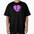 Letter Z Purple Heart T-Shirt - Fun Novelty Design Unisex - T-Shirt, Sweatshirt, Hoodie
