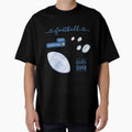 Blue Watercolor Football Pack T-Shirt - Unique Graphic for Adults - T-Shirt, Sweatshirt, Hoodie