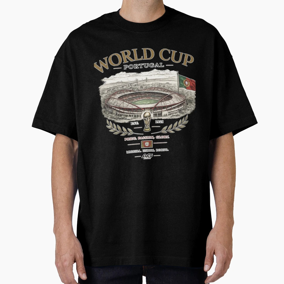 Portugal World Cup Estadio Da Luz T-Shirt - Minimalist Print Men Women - T-Shirt, Sweatshirt, Hoodie