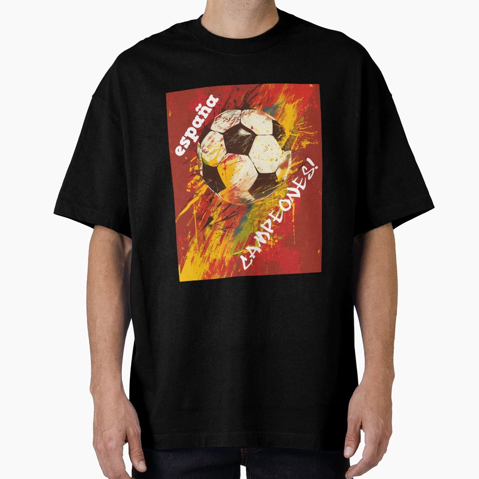 Espana Campeones Spain Football T-Shirt - Novelty Apparel for Adults - T-Shirt, Sweatshirt, Hoodie
