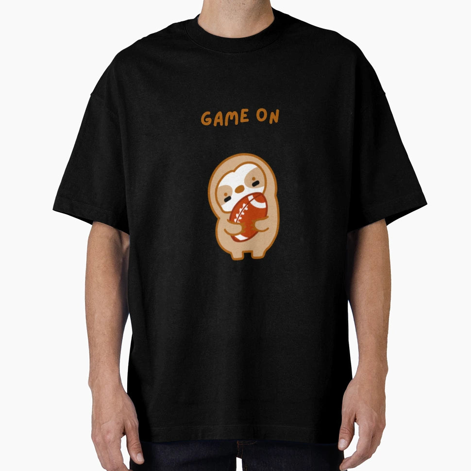 Super Bowl Game Football Sloth T-Shirt - Custom Art Print Men Women - T-Shirt, Sweatshirt, Hoodie