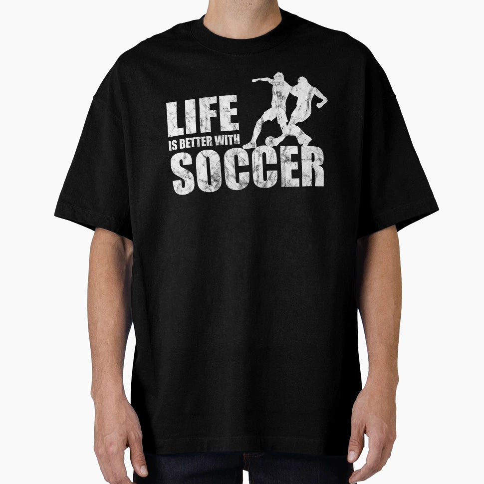Life Is Better Football T-Shirt - Aesthetic Graphic Unisex - T-Shirt, Sweatshirt, Hoodie