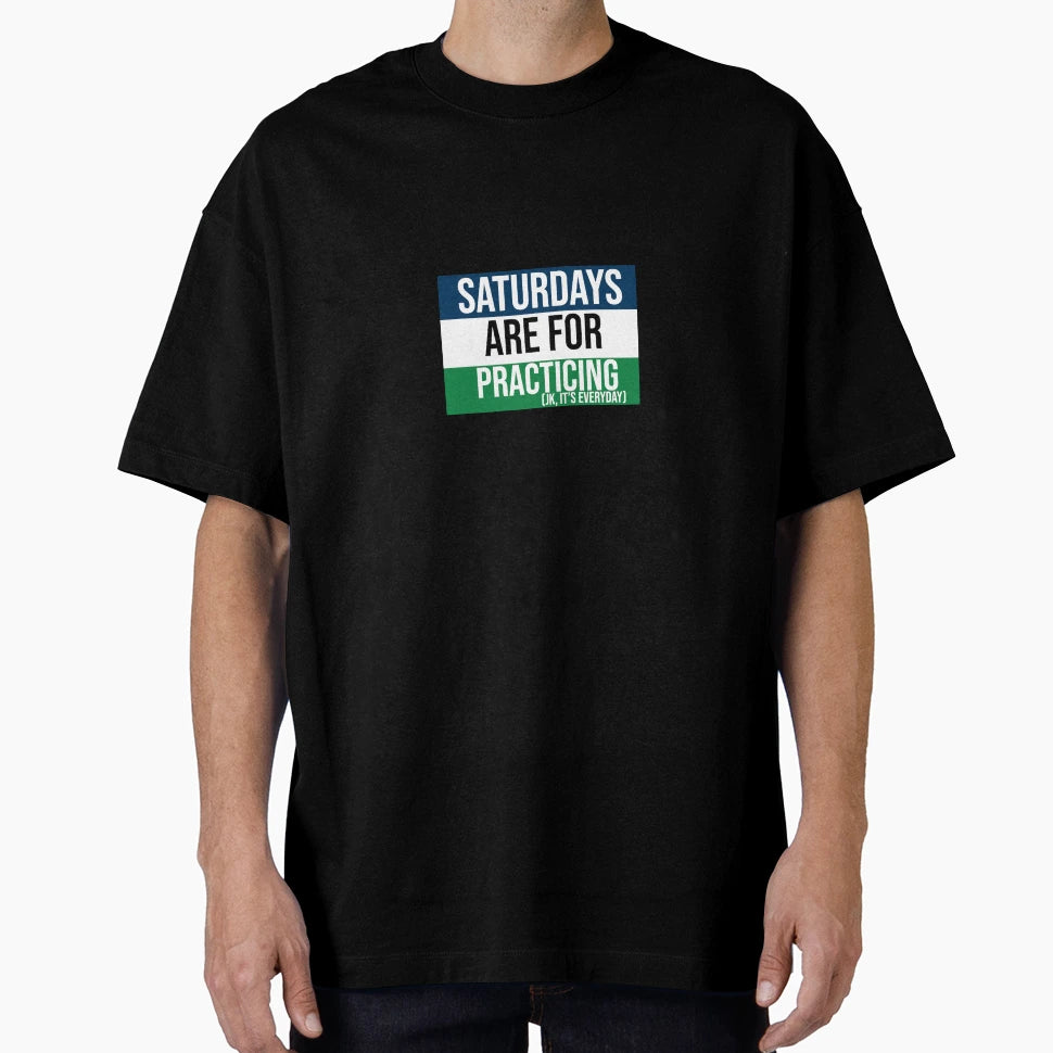 Tri Color Blue White Green Saturdays T-Shirt - Custom Art Print for Adults - T-Shirt, Sweatshirt, Hoodie